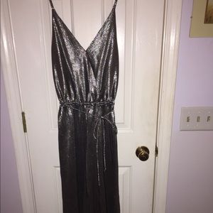 Shiny Silver Jumpsuit